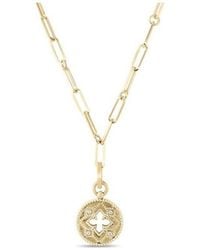 Roberto Coin - 18K Venetian Princess Small Diamond Medallion - Lyst