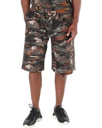 White Mountaineering - Graphic-Print Wide-Leg Shorts, Brand Size 2 - Lyst