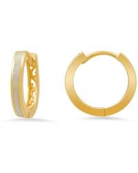 Kylie Harper - 14K Over Over Opal Filigree Hoop Earrings - Lyst