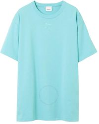 Burberry - Carrick Ekd Print Cotton Oversized T-Shirt - Lyst