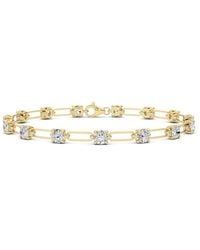 Mure And Co - 3Ctw Round Shaped Lab Grown Diamond (F/Vs) Station Bracelet - Lyst