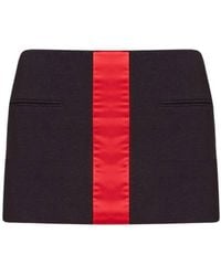 Ferragamo - Colorblock Low Rise Mini Skirt, Brand Size 44 Us - Lyst