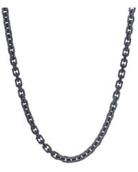 Tresorra - Sterling Oval Link Chain Necklace - Lyst