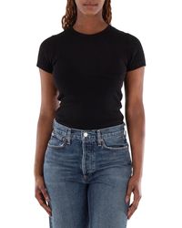 Agolde - Ladies Arlo Rib Pocket Tee - Lyst