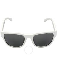 Armani Exchange - Gray Mirrored Silver Square Sunglasses Ax4115su 81566g 54 - Lyst
