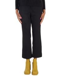 Moncler - High-Waisted Flared Trousers, Brand Size 40 (Us - Lyst