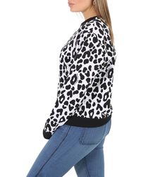 Moschino - Underwear Leopard Print Cotton Sweatshirt - Lyst