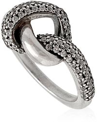 PANDORA - Ladies Knotted Heart Ring - Lyst