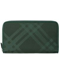 Burberry - Vine Coated Canvas Wallet - Lyst
