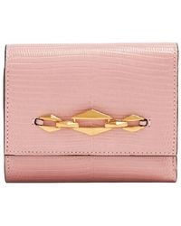Jimmy Choo - Marinda Diamond-Chain Leather Wallet - Lyst