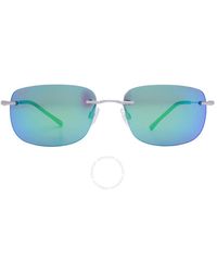 Maui Jim - Ohai Mauigreen Rectangular Sunglasses Gm334-17m 60 - Lyst
