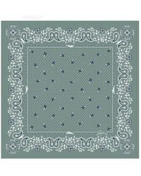 Longchamp - French Bandana Square Silk Scarf - Lyst