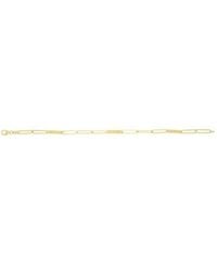 Tresorra - 14K Paperclip Bar Fashion Chain Bracelet - Lyst