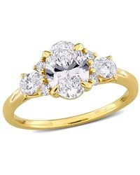 Created Forever - 1 3/4Ct Tw Multi-Shaped Lab-Grown Diamond Ring With Side Stones - Lyst