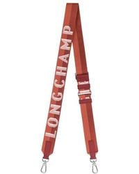 Longchamp - Shadow Logo Canvas Shoulder Strap - Lyst