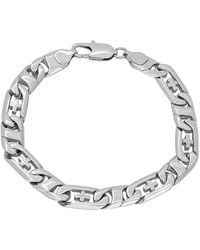 Robert Alton - Stainless Steel Curb Link Chain Bracelet - Lyst