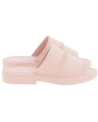 Ferragamo - Giuneva Logo Debossed Rubber Sandals - Lyst