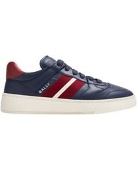 Bally - Rebby Leather Low-Top Sneakers - Lyst