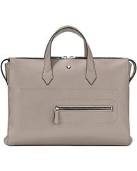 Montblanc - Zipper Leather Briefcase - Lyst