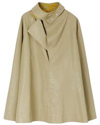 Burberry - Puttee Collar Leather Jacket, Brand Size 6 Us - Lyst