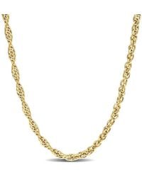Amour - 3.7Mm Singapore Chain Necklace - Lyst