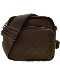 Burberry - Checked Jacquard Zipped Shoulder Bag - Lyst