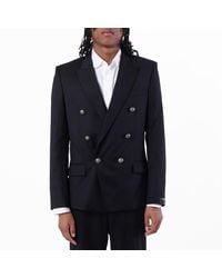 Balmain - Double Breasted Tailored Wool Jacket, Brand Size 48 (Us - Lyst