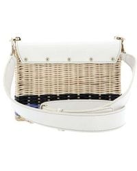 Furla - 1927 Logo Wicker Shoulder Bag - Lyst
