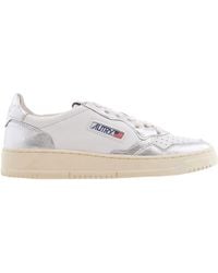 Autry - Medalist Low Bicolor Leather Sneakers, Brand Size 37 Us - Lyst