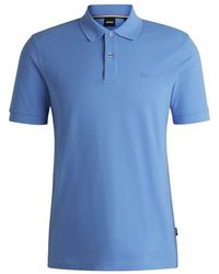 BOSS - Pallas Logo-Detail Cotton Polo Shirt - Lyst