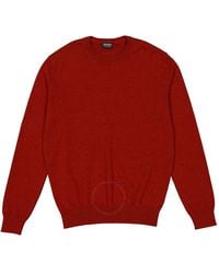 ZEGNA - Ermenegildo Oasi Cashmere Crewneck Sweater, Brand Size 48 Us - Lyst