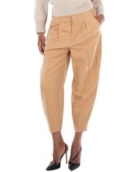 Polo Ralph Lauren - Silk Blend Tapered Pants - Lyst
