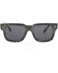 Burberry - Hayden Dark Grey Square Sunglasses Be4394 380487 54 - Lyst