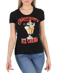 Moschino - Ice Cream Print Cotton T-shirt - Lyst