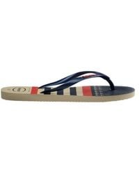 Havaianas - Nautical Slim Stripe Flip Flops, Brand Size 39/40 (Us - Lyst
