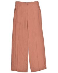 Brunello Cucinelli - Clay Linen Blend Wide-Leg Trousers, Brand Size 36 (Us - Lyst
