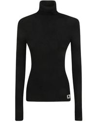 Burberry - Wool Blend Turtleneck Pullover - Lyst