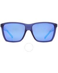 Maui Jim - Cruzem Blue Hawaii Rectangular Sunglasses B864-03 57 - Lyst