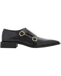 Ferragamo - Double Monkstrap Leather Loafers, Size 8 - Lyst