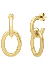 Tresorra - 14K Interlocking Link Earrings - Lyst