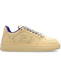 Burberry - Box Leather Sneakers, Brand Size 39 Us - Lyst