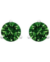 Haus of Brilliance - 14K 1.0 Cttw 3-Prong Martini Set Lab Grown Diamond Solitaire Stud Earrings - Lyst
