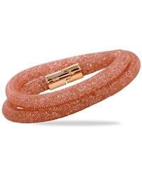 Swarovski - Stardust Rose Double Bracelet 5089853 Medium - Lyst