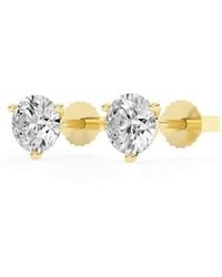 Brilliant Diamond - 14Kt 1.50 Carat Lab Grown Diamond Stud Earrings For - Lyst
