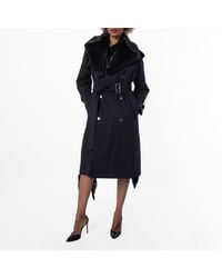 Burberry - Double-Breasted Kennington Trench Coat, Brand Size 2 Us - Lyst