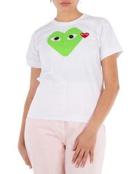Comme des Garçons - Double Heart Logo Short-Sleve T-Shirt - Lyst