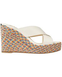 Jimmy Choo - Dovina 100 Leather Wedge Sandals, Brand Size 40 Us - Lyst