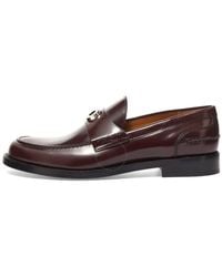 Burberry - F Leather Loafers - Lyst