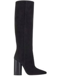 Ferragamo - Oval Heel Knee-High Boots - Lyst