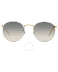 Ray-Ban - Round Metal Full Color Legend Light Grey Gradient Sunglasses Rb3447jm 919632 50 - Lyst